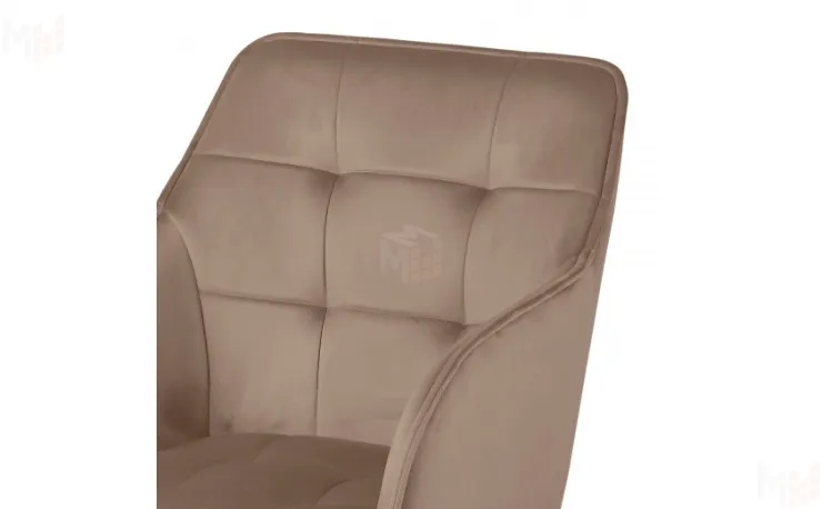 Кресло поворотное Мони Confetti latte/белый