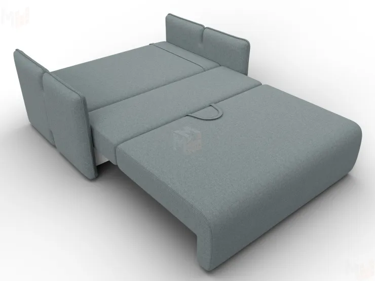 Диван прямой Лига-117 ( Амур 07 серый )