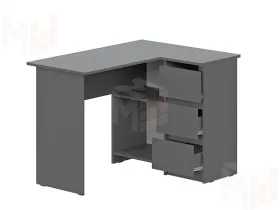 Стол угловой Денвер Графит серый