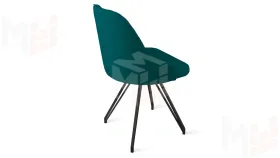 Стул Гранд К4 Черный муар Велюр Confetti Izumrud