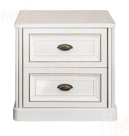 Тумба прикроватная Натали белый глянец