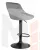 Стул барный DOBRIN LOGAN BLACK (серый велюр (MJ9-75))