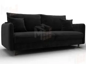 Диван прямой Лига-064 НПБ ( SEVEN 35 черный )