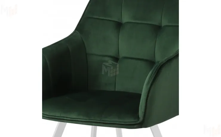 Кресло поворотное Мони Confetti deep forest/белый