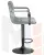 Стул барный DOBRIN KRUGER ARM BLACK (серый велюр (MJ9-75))