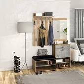 Прихожая Мини-Лайт Вариант 5 Дуб крафт золотой/ателье светлое