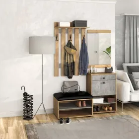 Прихожая Мини-Лайт Вариант 5 Дуб крафт золотой/ателье светлое