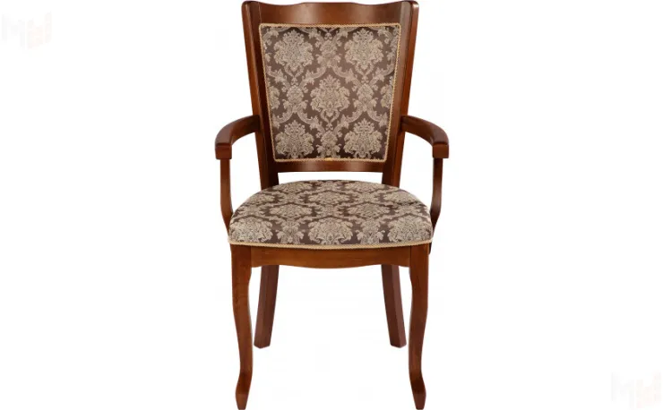 Кресло деревянное с подлокотниками Лорель Миланский орех
