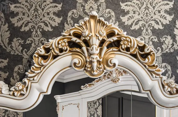 Спальня Флоренция 5-ств белый перламутр глянец