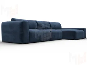 Диван угловой Лига-066 НПБ Лонг угол правый ( TOWER 13 синий )