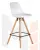 Стул полубарный DOBRIN RONNI (ножки светлый бук, белый (ZL-W-02))