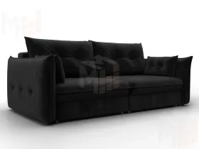 Диван прямой Лига-100 НПБ ( SEVEN 35 черный )