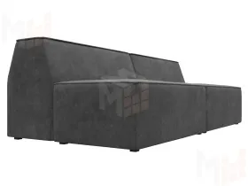 Диван прямой модульный Монс ( BRUT 16 темно-серый )