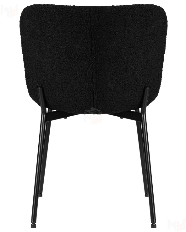 Стул обеденный DOBRIN MILO (черные ножки, черный букле (UF992-12))