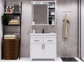 Шкаф-зеркало Charlie 80 Эл. левый/правый Домино