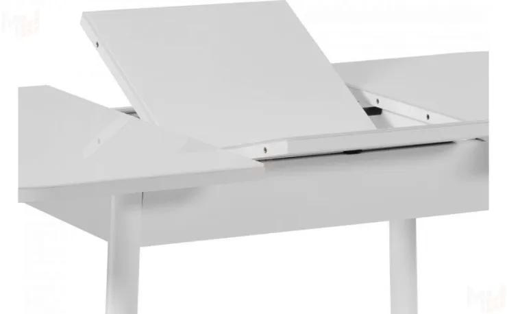 Стол раскладной стеклянный Вин 120 Белый