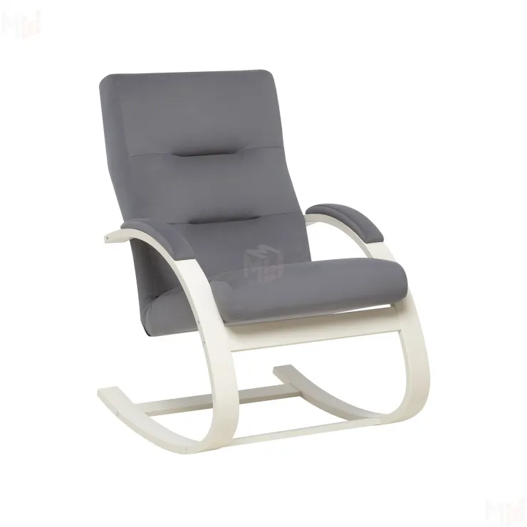 Кресло-качалка Leset Милано (Слоновая кость/V32 серый)