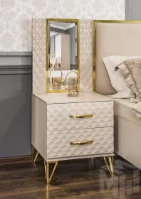 Тумба Lara бежевый глянец