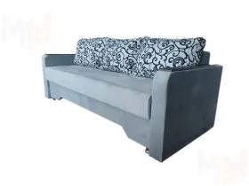 Еврософа  Амстердам - 3  серый велюр