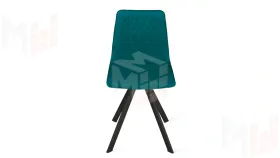Стул Хьюго К2 Черный муар, Велюр Confetti Izumrud
