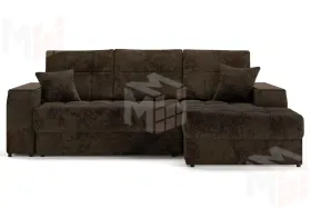 Угловой диван-кровать Лас-Вегас Коричневый правый 