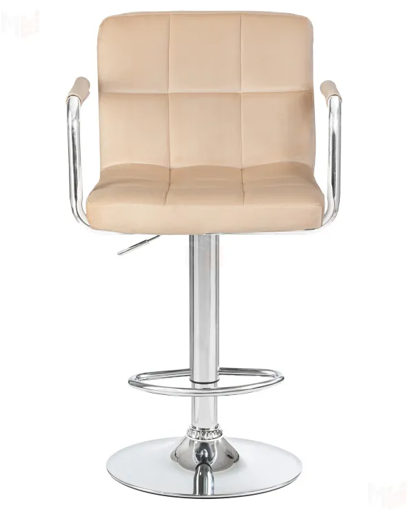 Стул барный DOBRIN KRUGER ARM (бежевый велюр (MJ9-10))