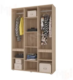 Шкаф Анталия 3-х дверный (сонома/графит софт)