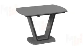 Стол обеденный Дели Тип 2 Серый софт, Стекло матовое серое