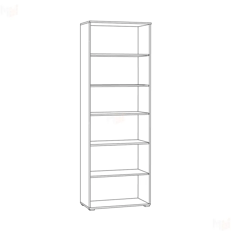 Шкаф-витрина Остин 16.394.02 серый графит