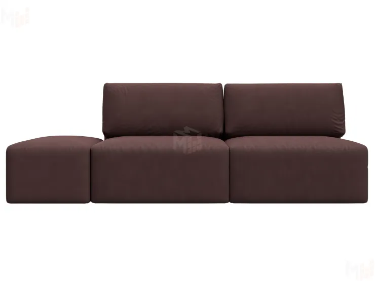 Диван прямой модульный с пуфом Лига-060 НПБ