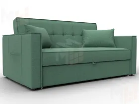 Диван прямой Лига-104 (140) ( Амур 11 зеленый )