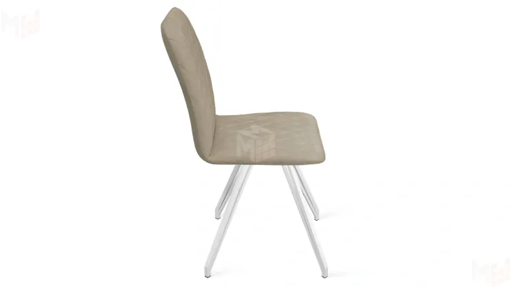 Стул Стенли К4 Белый матовый, Велюр Confetti  Smoke