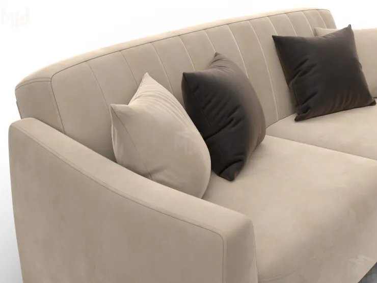 Диван-книжка Лига-095 НПБ ( SEVEN 729 бежевый )