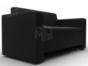 Диван прямой Лига-093 ( Черный )