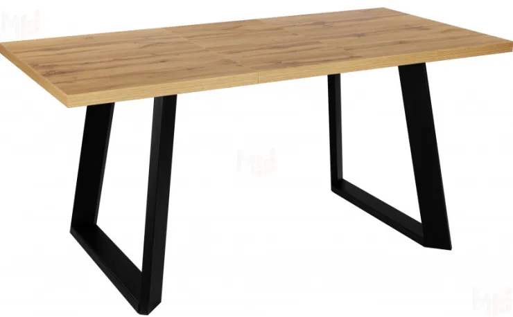 Стол раскладной Райт Лофт 120 Дуб Вотан/Черный