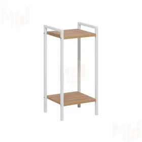 Подставка для цветов Leset Стилвуд 12 (Белый/Дуб крафт золотой)