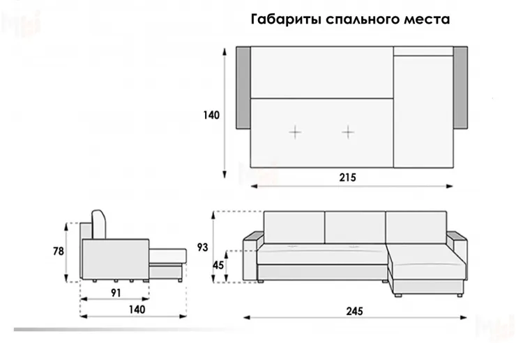 Диван угловой CAMERON
