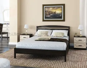 Кровать из массива Камелия-1 (120*200) венге