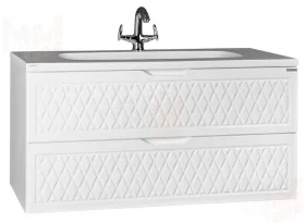 Тумба подвесная под умывальник "Stella 100" 3D В2 Домино