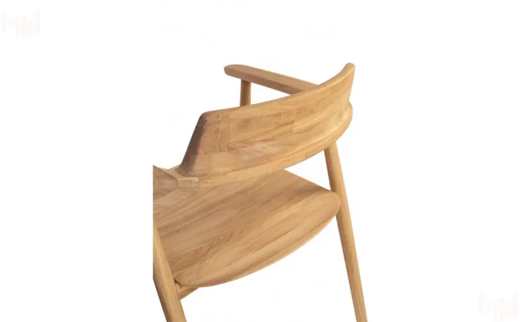 Кресло деревянное из массива дуба Сэн Дуб натуральный