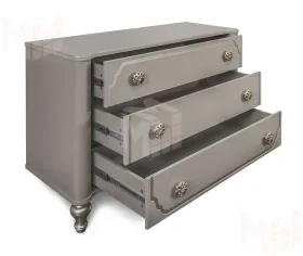 Комод Лали 3 ящика серый камень