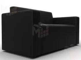 Диван прямой Лига-093 ( Черный )