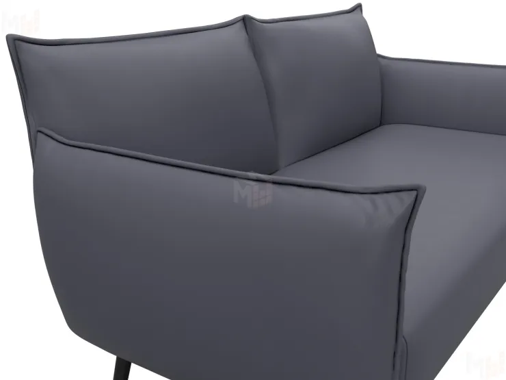 Диван прямой Лига-083 ( экокожа GRIFON 15 серый )