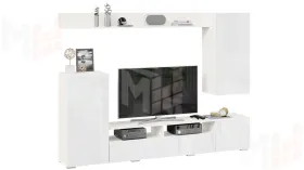 Гостиная Моретти Белый, Белый глянец