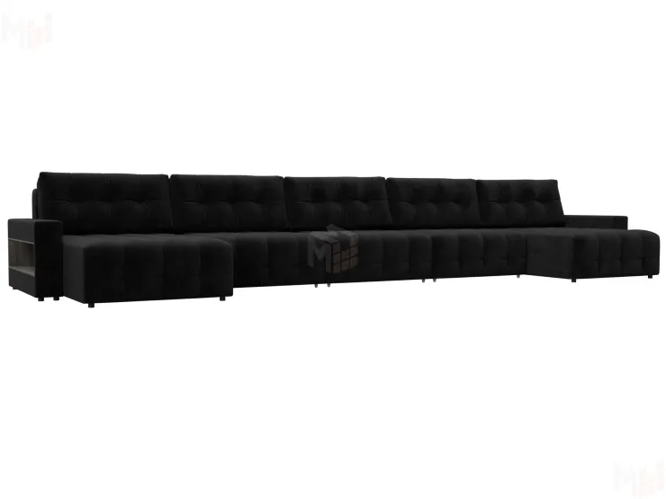 Диван П-образный с полками Лига-053 НПБ МегаЛонг