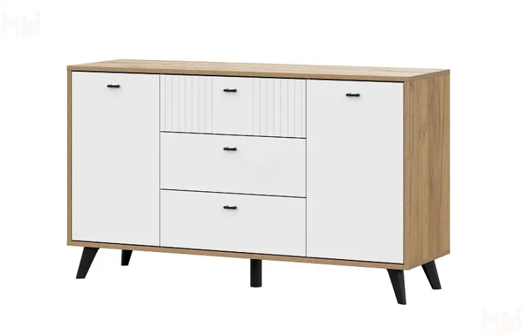 Комод Милан 3 ящика двухстворчатый