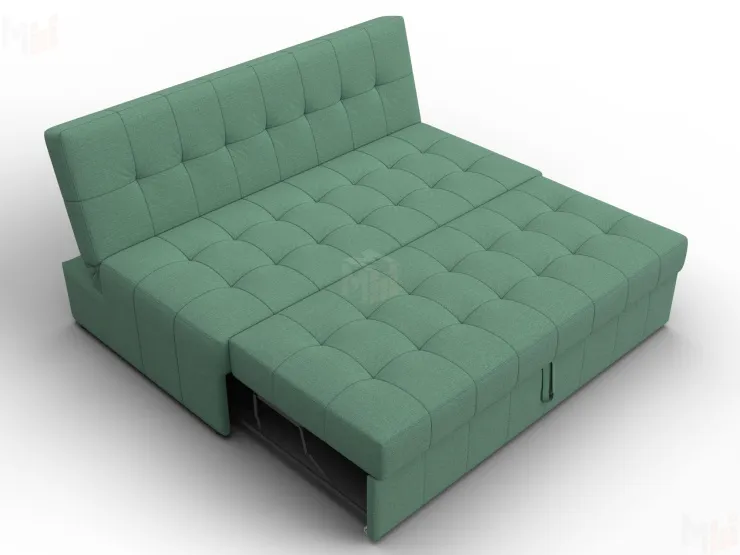 Диван прямой Лига-107 (160) ( Амур 11 зеленый )