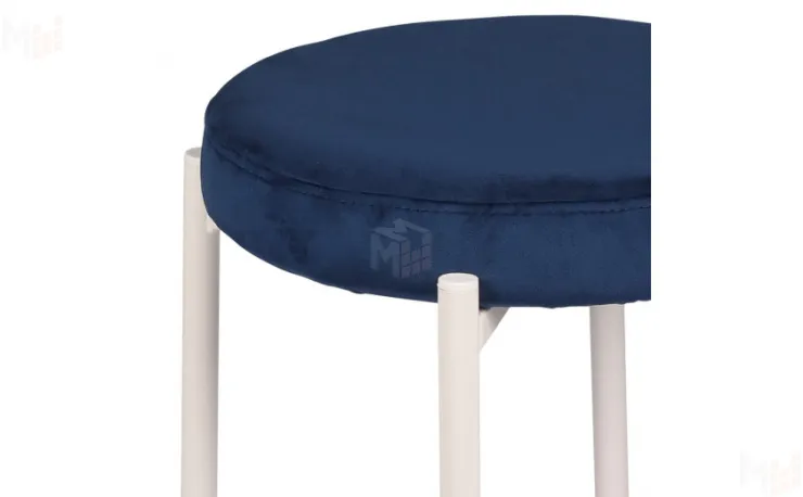 Табурет Кен Confetti  blue/белый