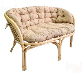 Диван Багама с полной бежевой подушкой