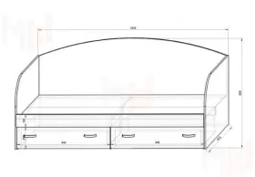 Кровать ФУТ-13/7 серия Футбол
